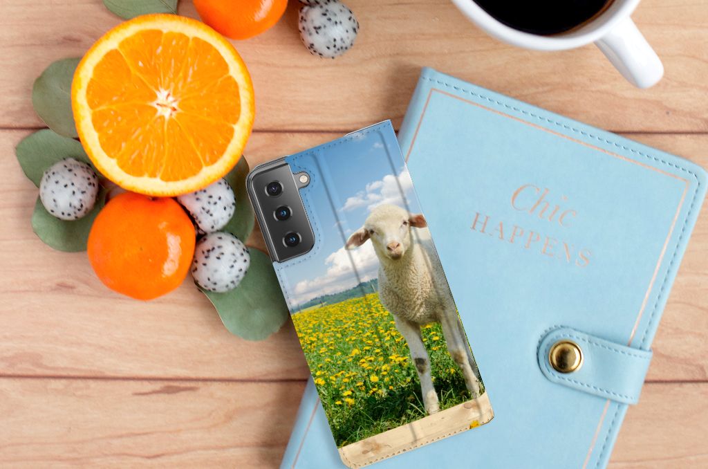 Samsung Galaxy S21 Plus Hoesje maken Schaap en Lammetje - B2C Telecom