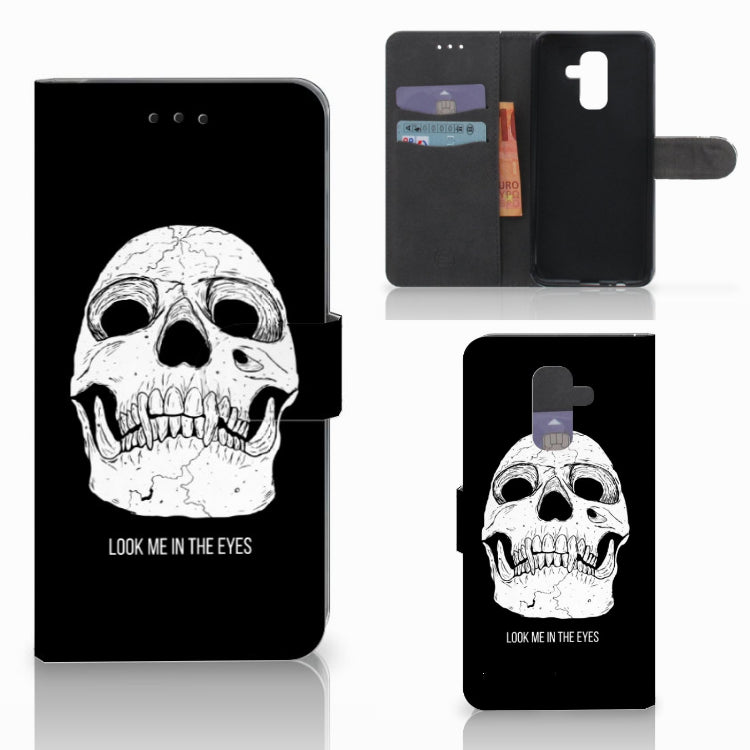 Telefoonhoesje met Naam Samsung Galaxy A6 Plus 2018 Skull Eyes