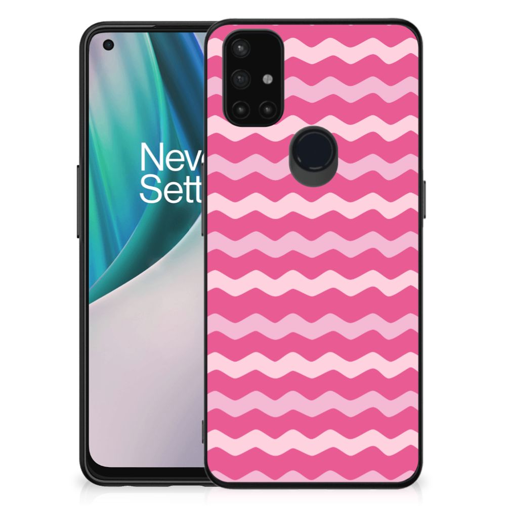 OnePlus Nord N10 5G Back Case Waves Pink