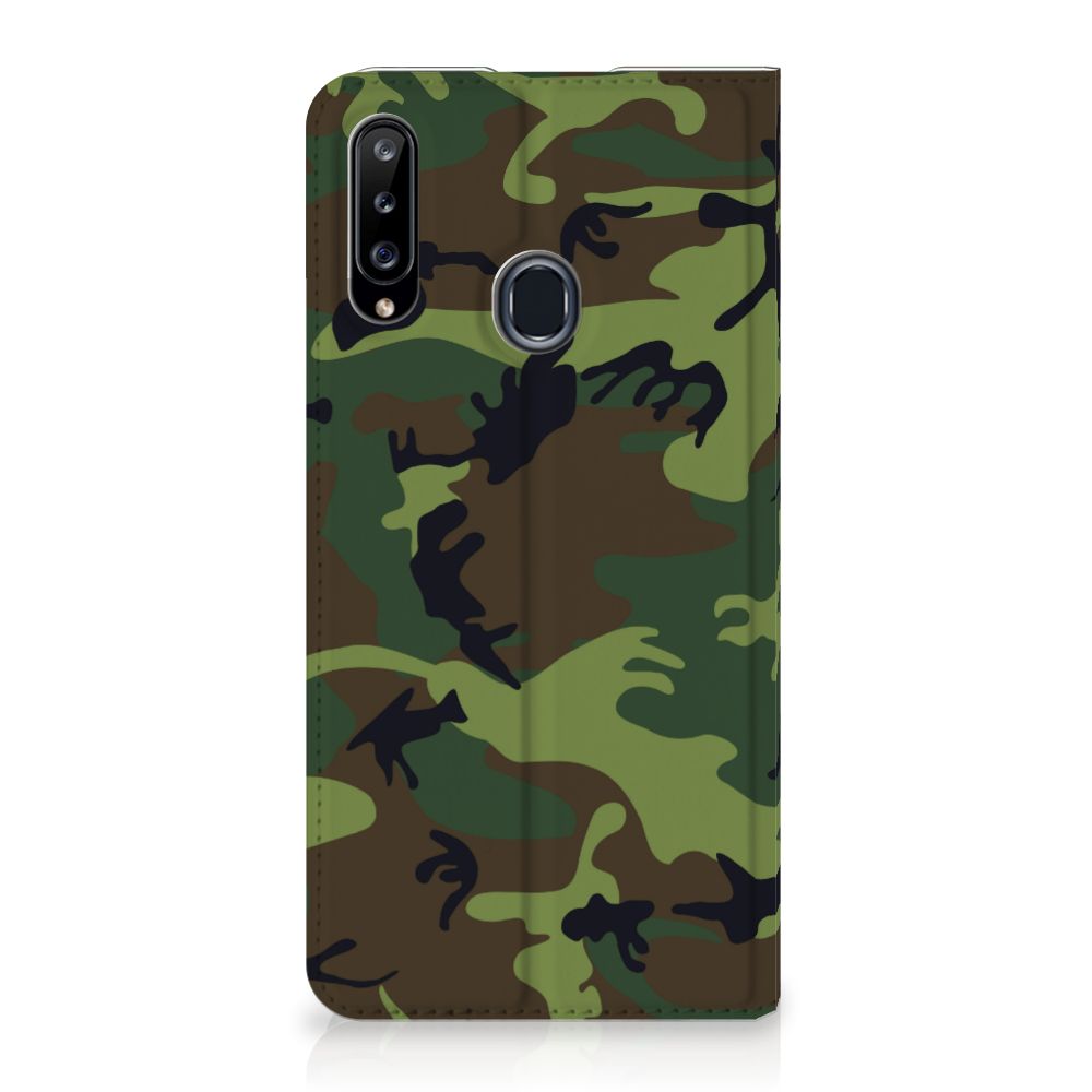 Samsung Galaxy A20s Hoesje met Magneet Army Dark - B2C Telecom