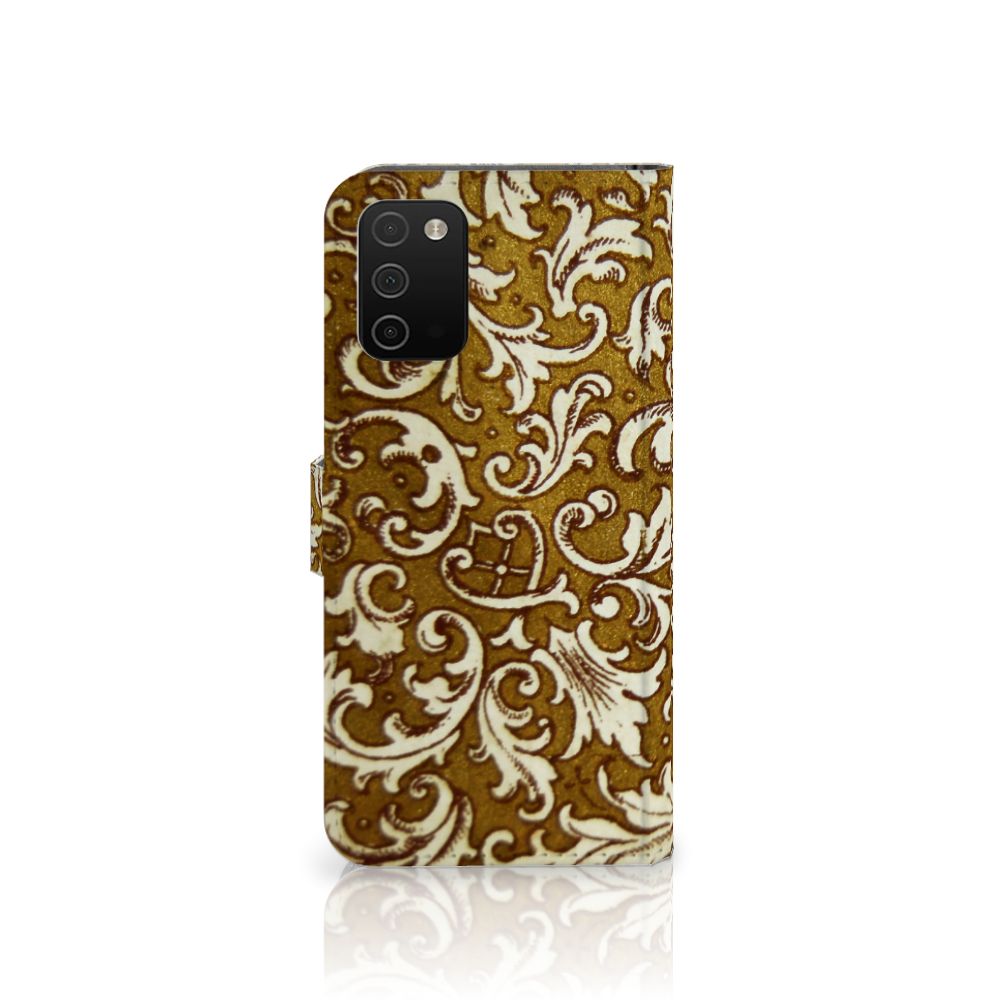 Wallet Case Samsung Galaxy A03s Barok Goud