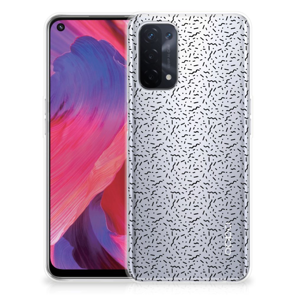 OPPO A93 5G TPU bumper Stripes Dots