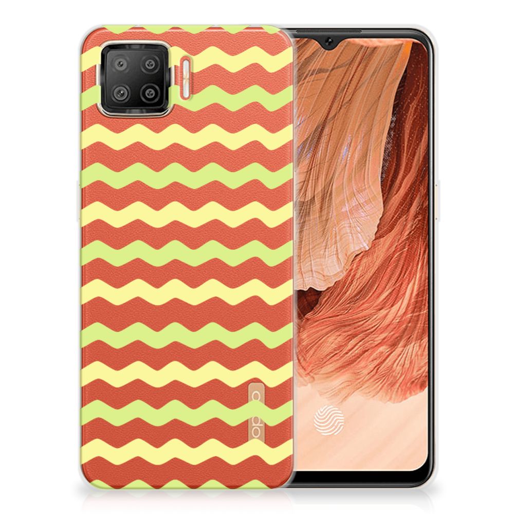 OPPO A73 4G TPU bumper Waves Yellow B2C Telecom