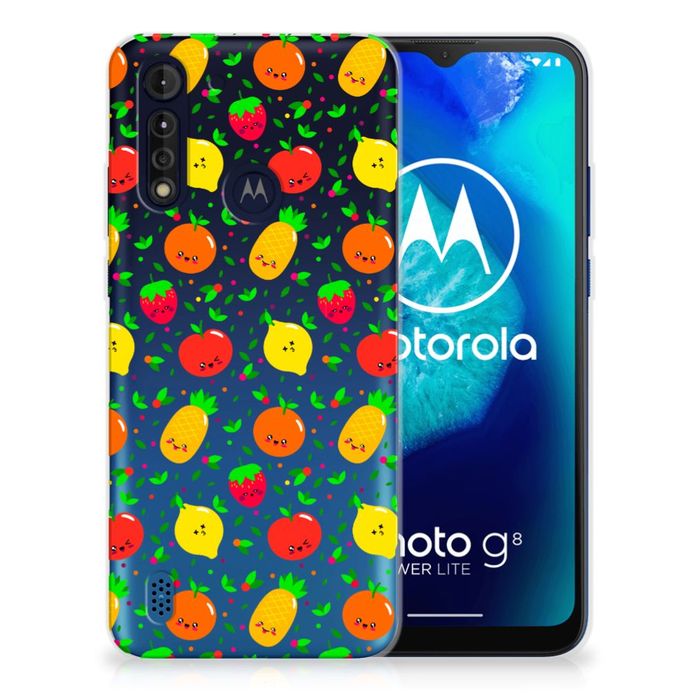 Motorola Moto G8 Power Lite Siliconen Case Fruits B2C Telecom