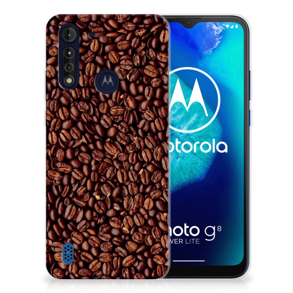 Motorola Moto G8 Power Lite Siliconen Case Koffiebonen B2C Telecom