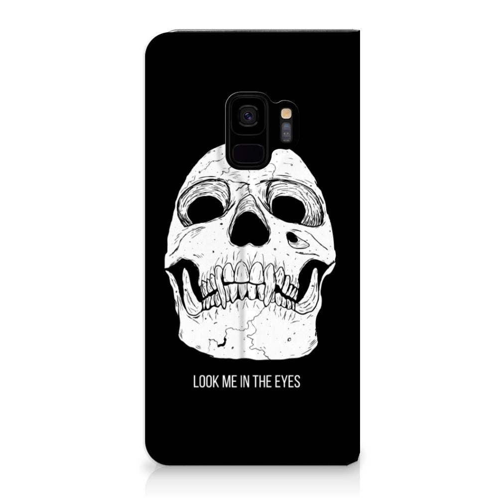 Mobiel BookCase Samsung Galaxy S9 Skull Eyes