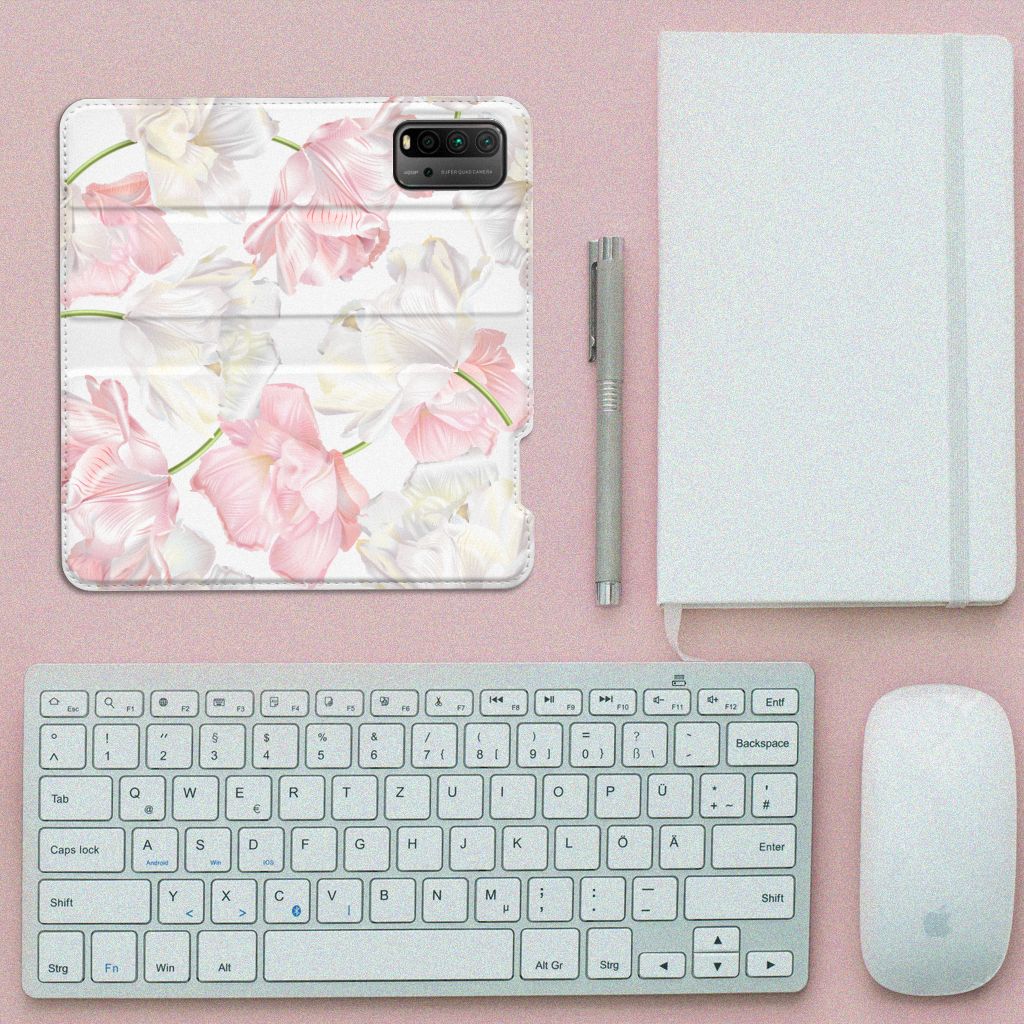 Xiaomi Poco M3 | Redmi 9T Smart Cover Lovely Flowers - B2C Telecom