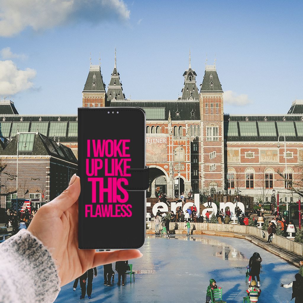 Samsung Galaxy S20 Ultra Hoesje met naam Woke Up - Origineel Cadeau Zelf Maken