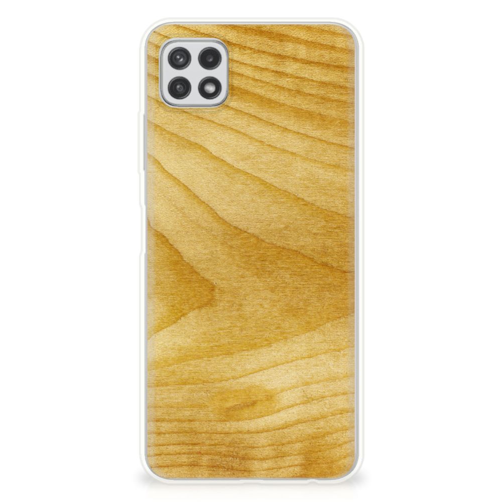 Samsung Galaxy A22 5G Bumper Hoesje Licht Hout B2C Telecom