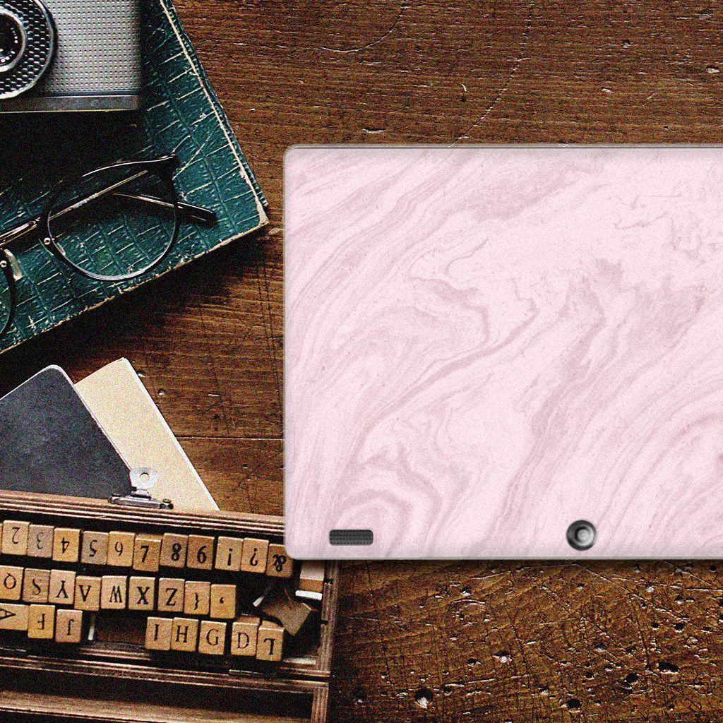 Lenovo Tab 10 | Tab 2 A10-30 Tablet Back Cover Marble Pink - Origineel Cadeau Vriendin - B2C Telecom