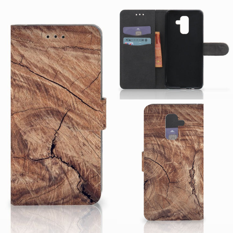 Samsung Galaxy A6 Plus 2018 Book Style Case Tree Trunk