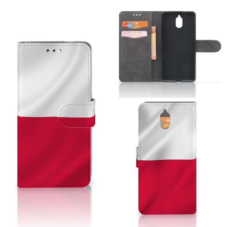 Nokia 3.1 (2018) Bookstyle Case Polen