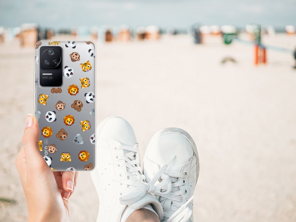 TPU bumper voor Xiaomi Poco F4 Dieren Emojis