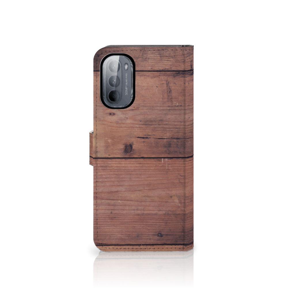 Motorola Moto G31 | G41 Book Style Case Old Wood