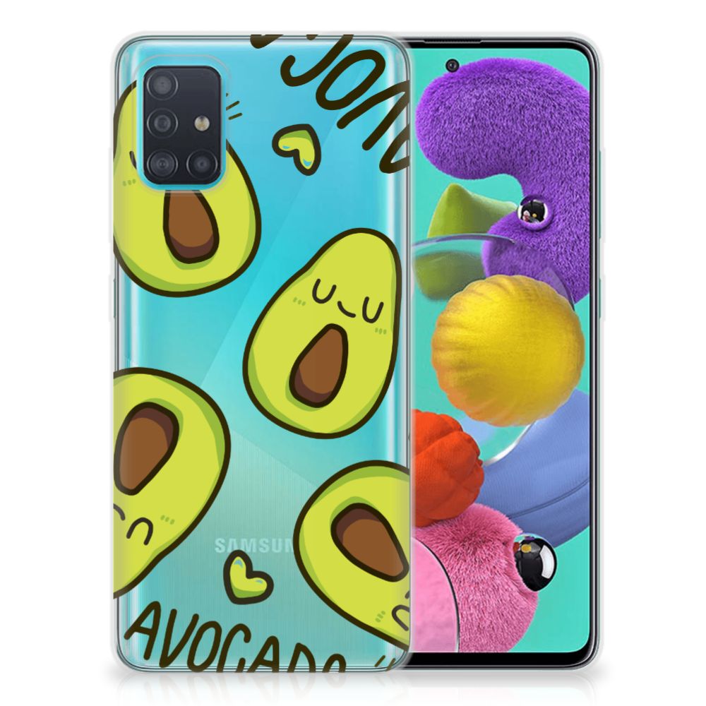 Samsung Galaxy A51 Telefoonhoesje met Naam Avocado Singing