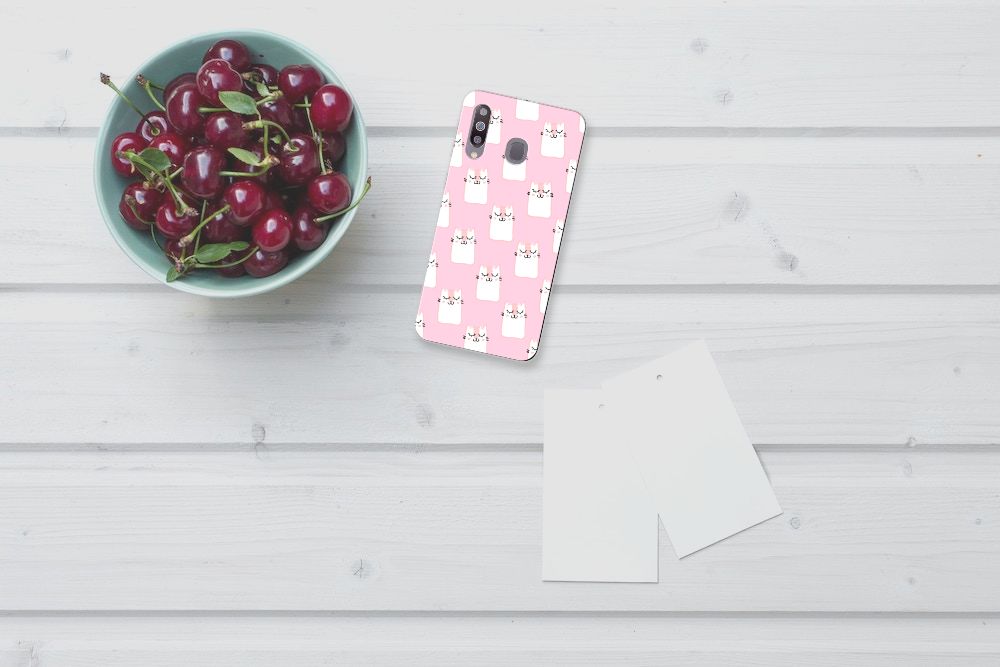 Samsung Galaxy M30 TPU Hoesje Sleeping Cats