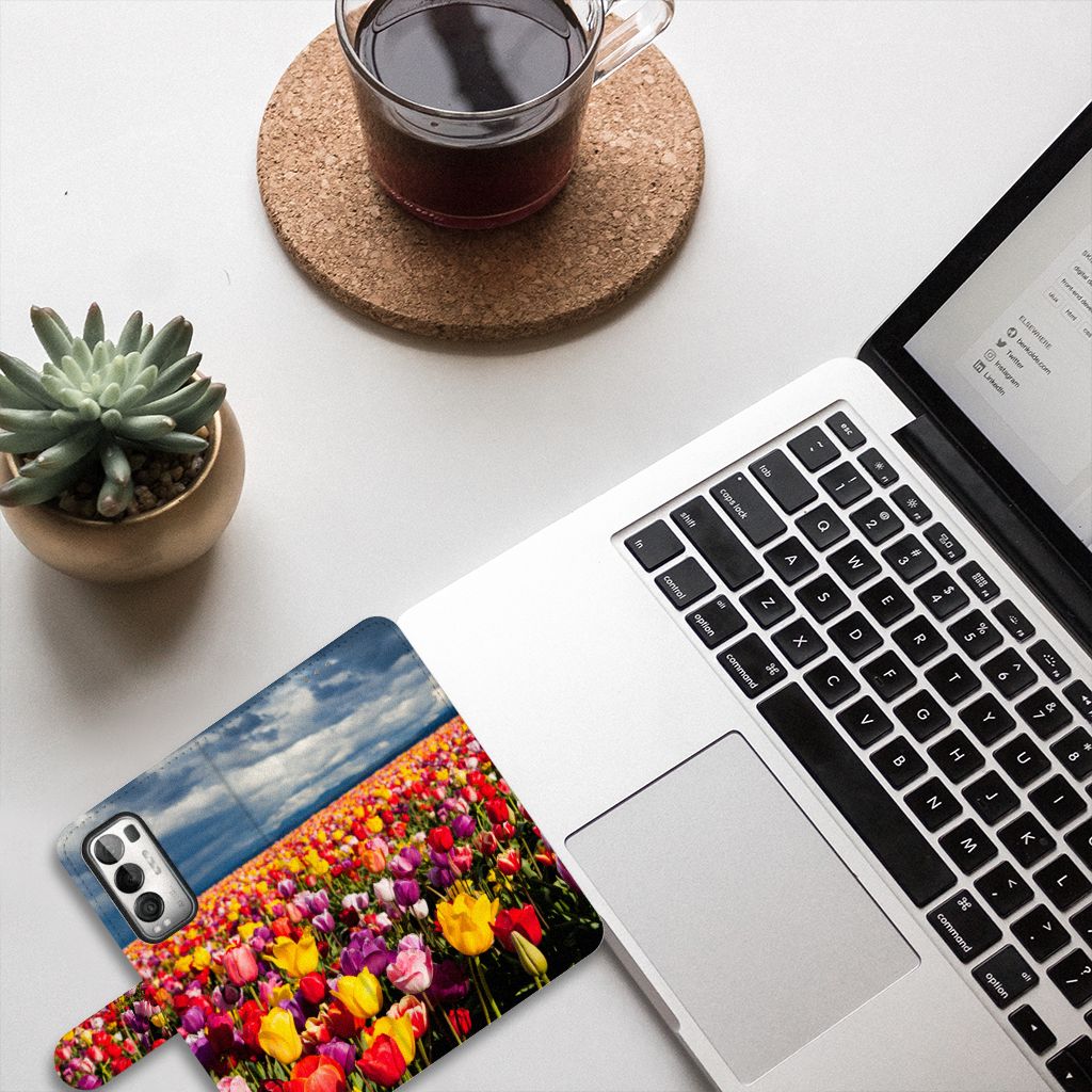 OPPO Find X3 Neo 5G Hoesje Tulpen