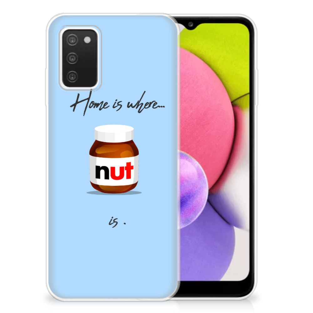 Samsung Galaxy A03S Siliconen Case Nut Home