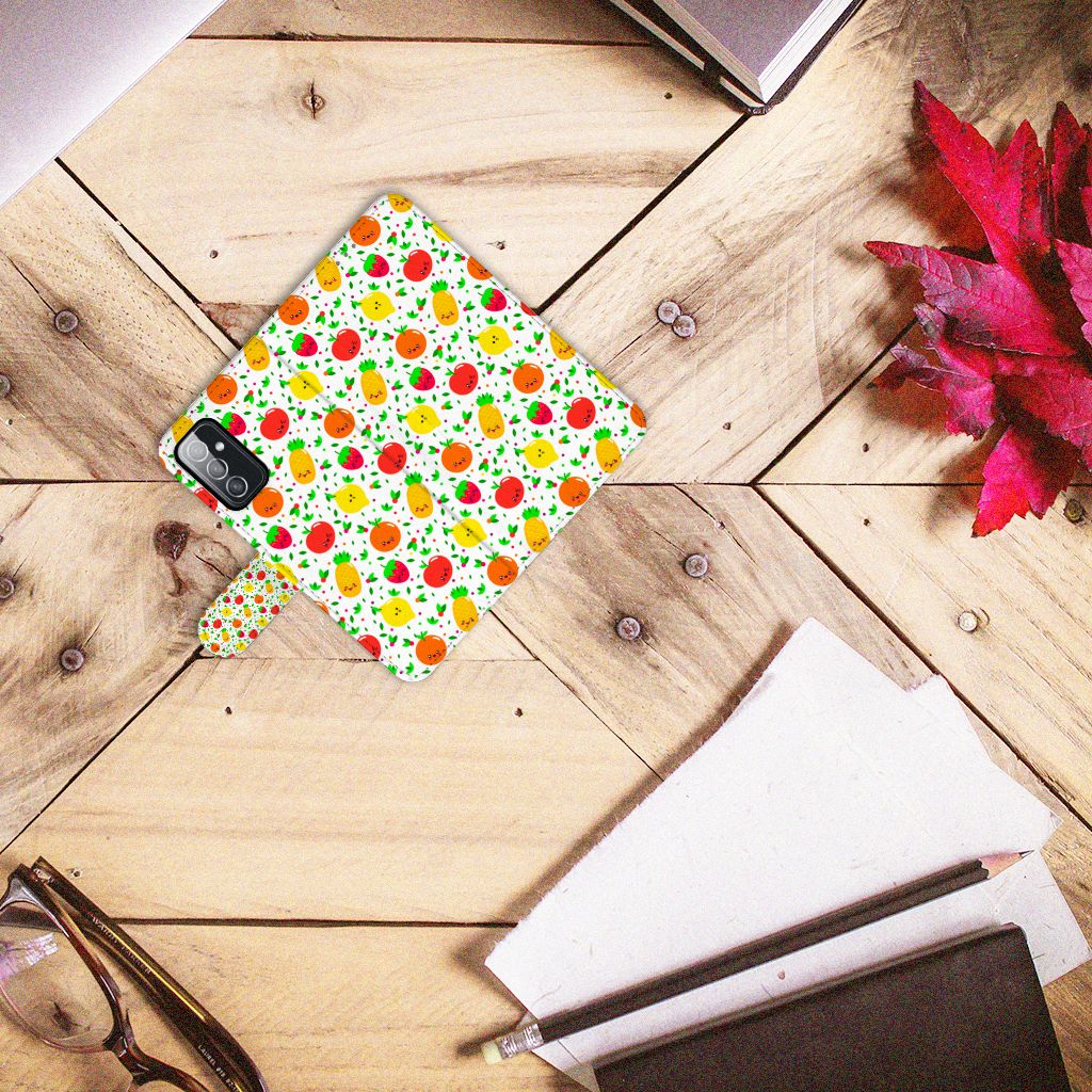 Samsung Galaxy M52 Book Cover Fruits