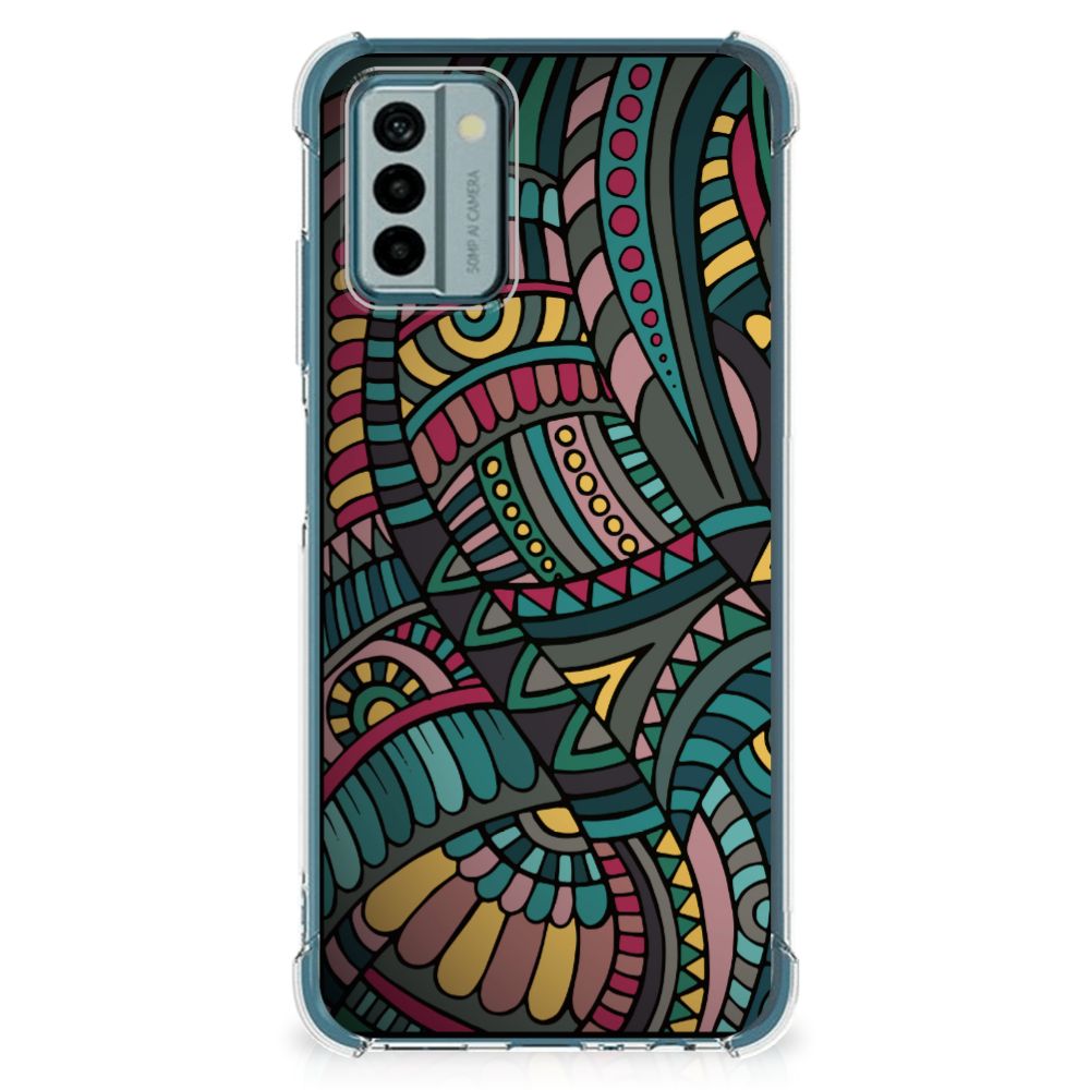 Nokia G22 Doorzichtige Silicone Hoesje Aztec