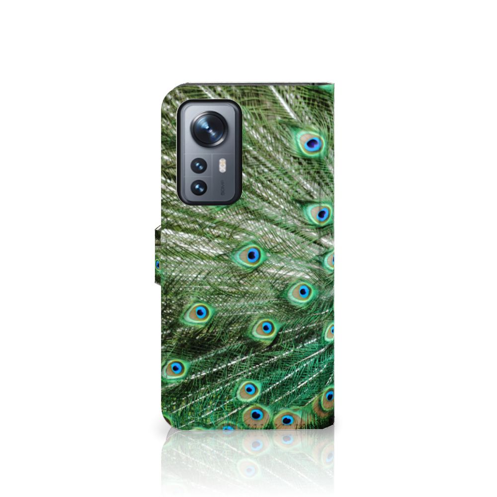 Xiaomi 12 Pro Telefoonhoesje met Pasjes Pauw