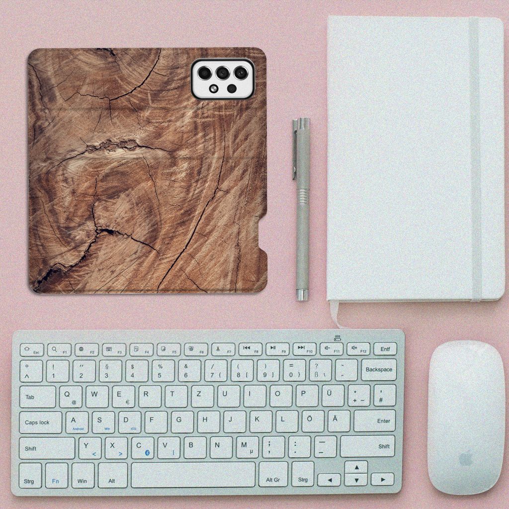 Samsung Galaxy A73 Book Wallet Case Tree Trunk - B2C Telecom