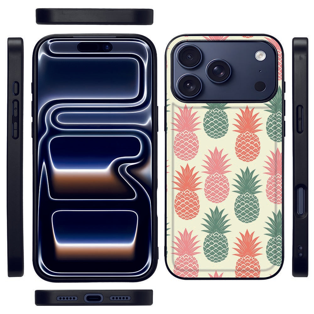 Apple iPhone 17 Pro Max Backcover Hoesje Ananas vooraan en achteraan