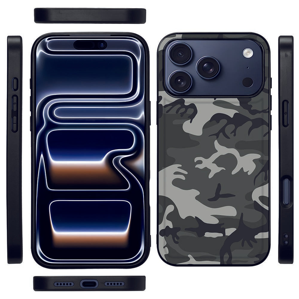 Apple iPhone 17 Pro Max Backcover Hoesje Army Light camo design voorzijde