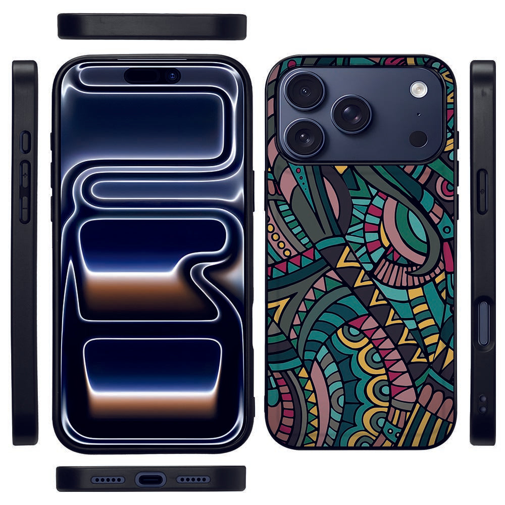 Apple iPhone 17 Pro Max Beschermhoes Aztec achterzijde