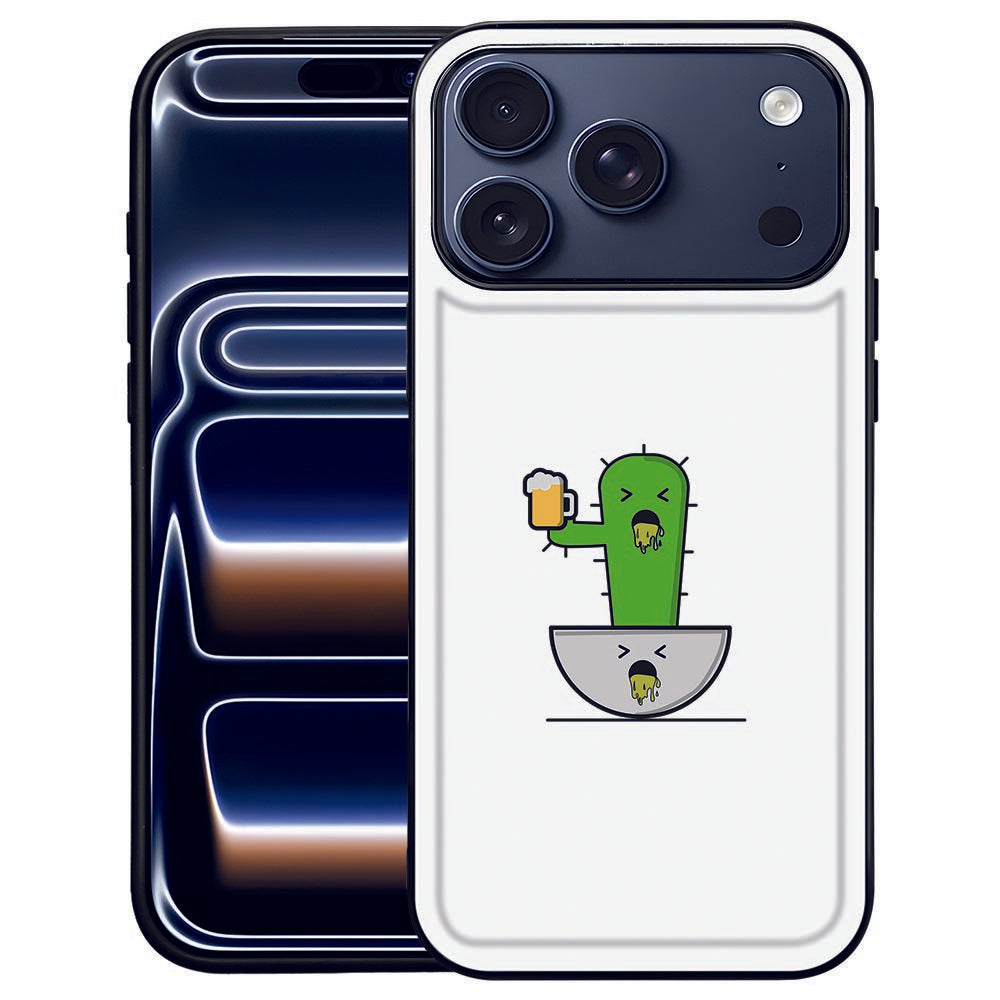 Apple iPhone 17 Pro Max Telefoonhoesje Braktus cactus ontwerp achterzijde