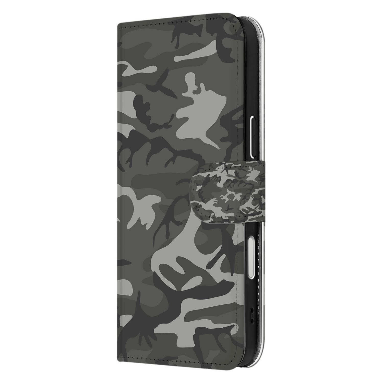 Apple iPhone 17 Pro Max Portemonnee Hoesje Army Light Camouflage TPU