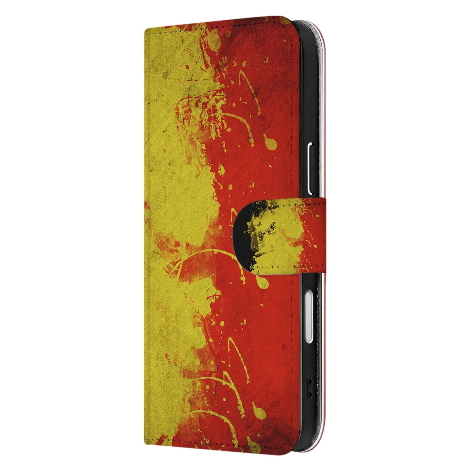 Apple iPhone 17 Pro Max Bookstyle Hoesje Belgische Vlag Met Pasvak