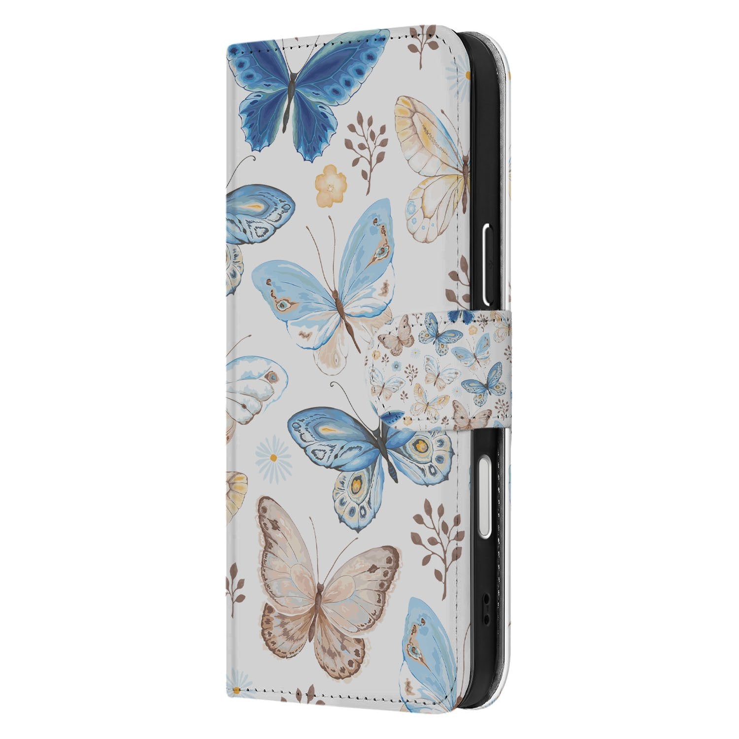 Apple iPhone 17 Pro Max Vlinder Wallet Hoesje Met 3 Pasjes PU Leder