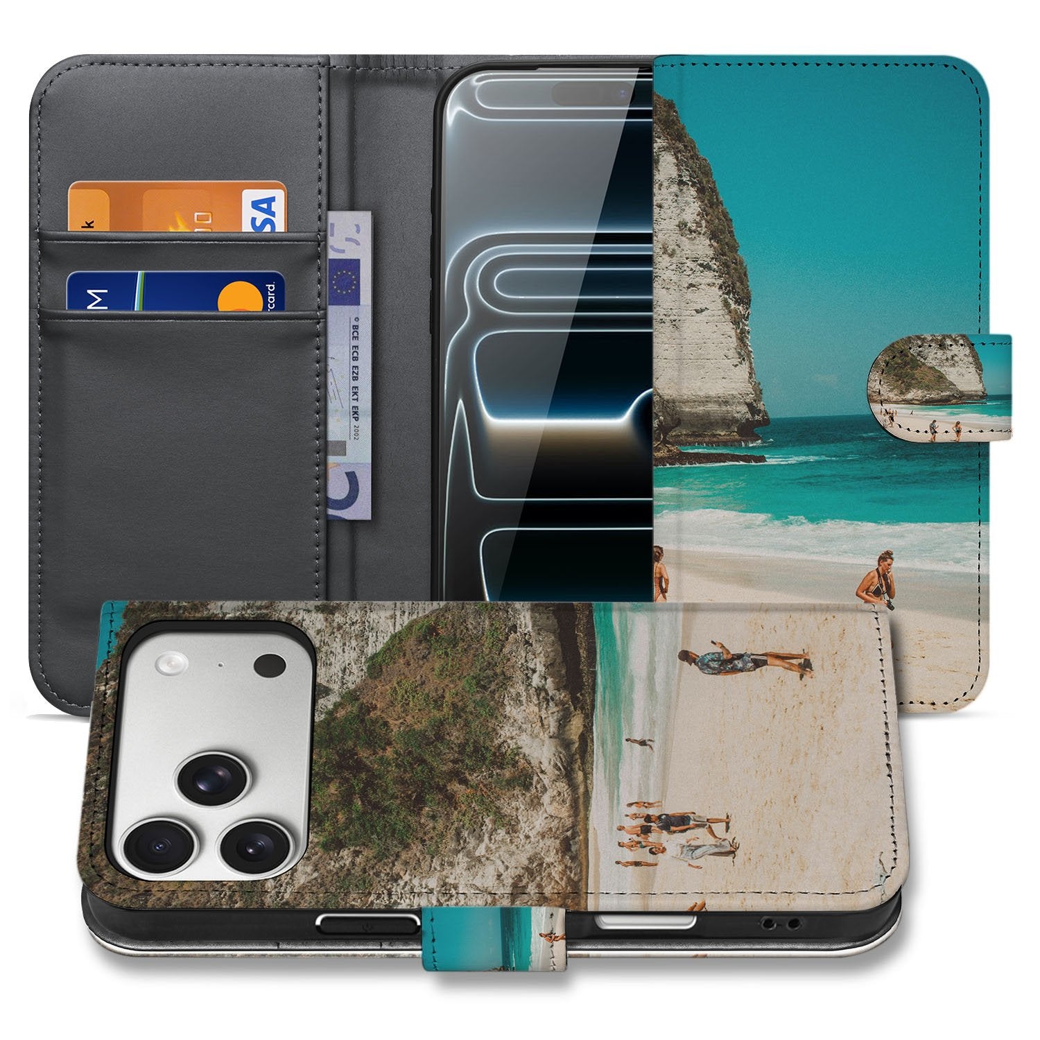 iPhone 17 Pro Max Portemonnee Hoesje ontwerpen met eigen Foto