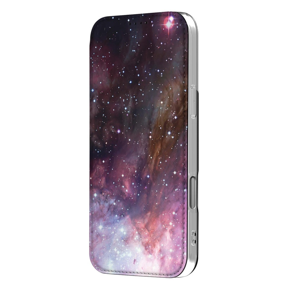 Apple iPhone 17 Pro Max Galaxy Stand Case heelal design zijkant