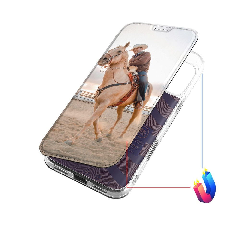 iPhone 17 Pro Max Slim Stand Case Hoesje Maken met Foto Compact Uniek voorzijde met afbeelding
