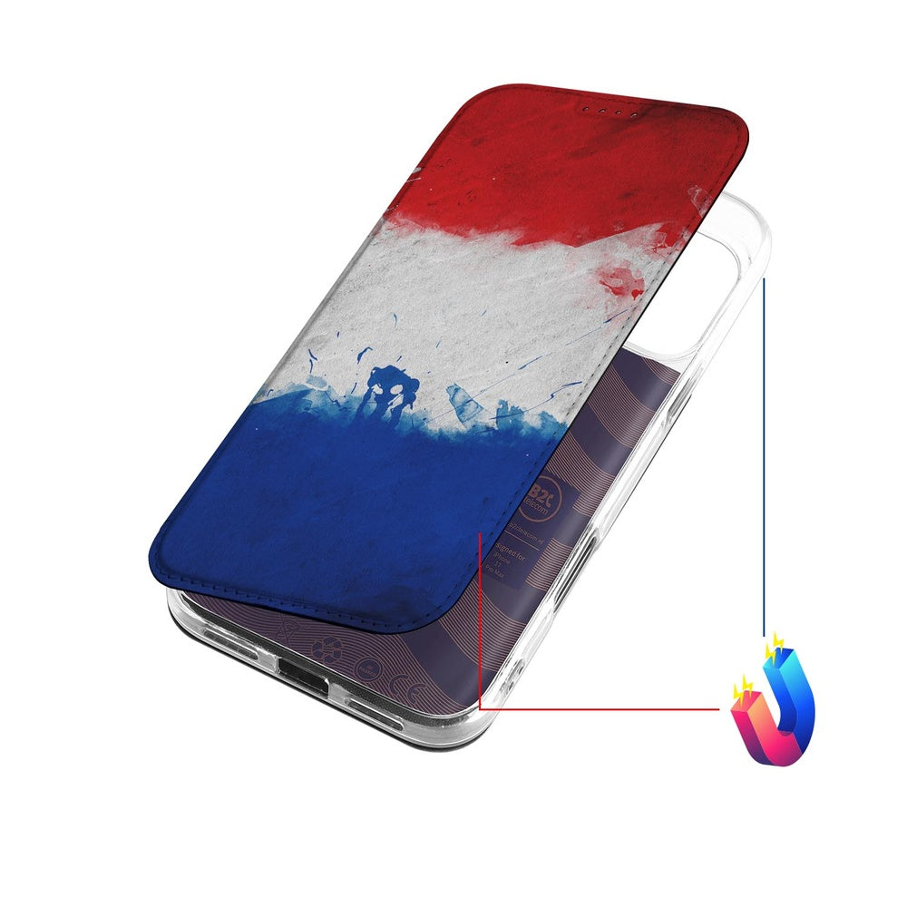 Standcase Hoesje Apple iPhone 17 Pro Max Nederland boekhoes voorkant Nederlandse vlag