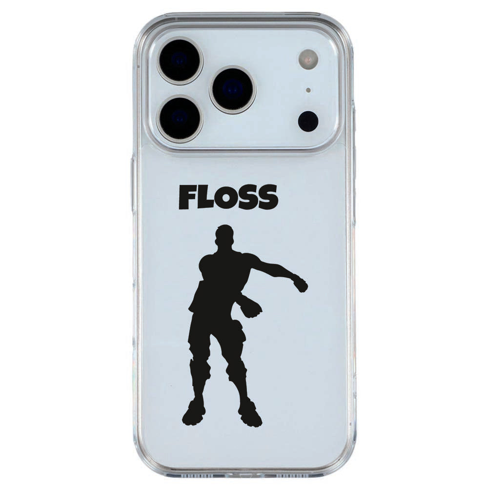 iPhone 17 Pro Max TPU hoesje met speelse floss dans illustratie