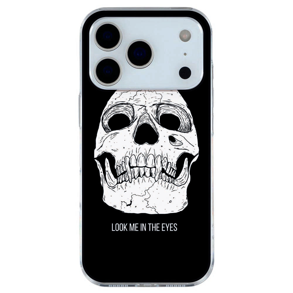 iPhone 17 Pro Max TPU hoesje met stoere skull eyes illustratie