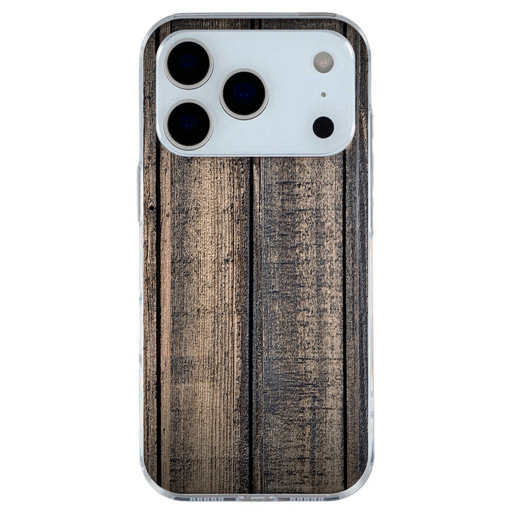iPhone 17 Pro Max TPU hoesje met realistische steigerhout print