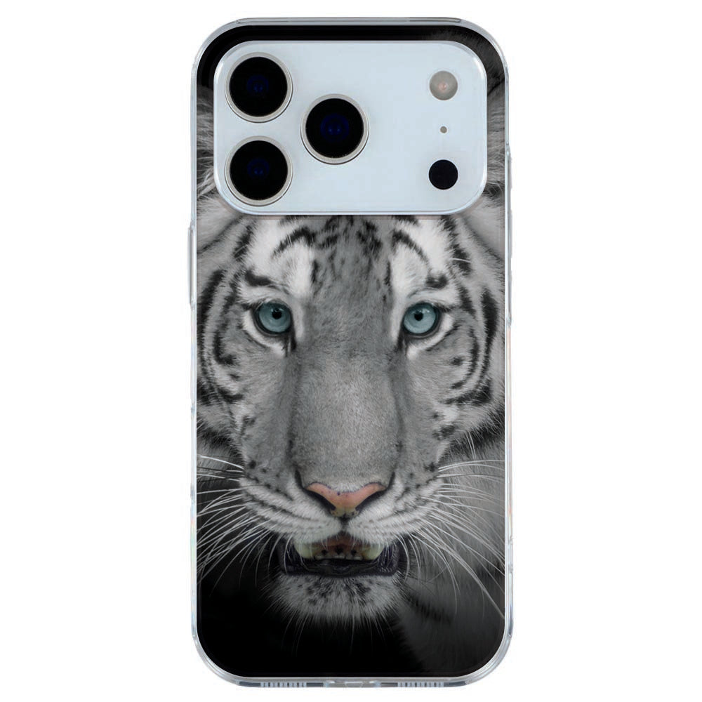 iPhone 17 Pro Max TPU hoesje met krachtige tijger illustratie