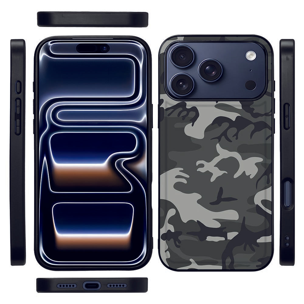 Apple iPhone 17 Pro Backcover Hoesje Army Light bovenaanzicht zijkanten