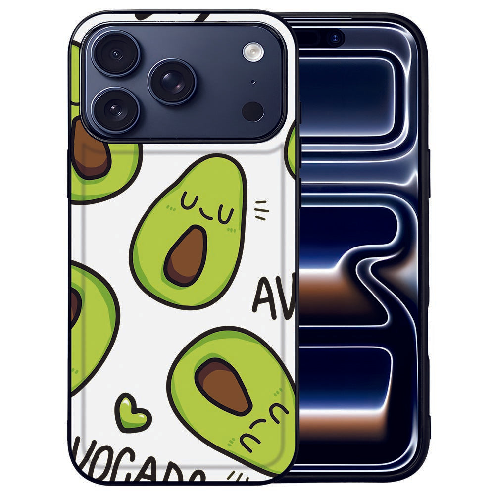 Apple iPhone 17 Pro Beschermhoes iPhone 17 Pro Avocado Singing design avocado voorkant