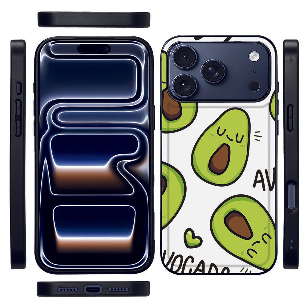 Apple iPhone 17 Pro Beschermhoes Avocado Singing voorkant zijkant achterkant