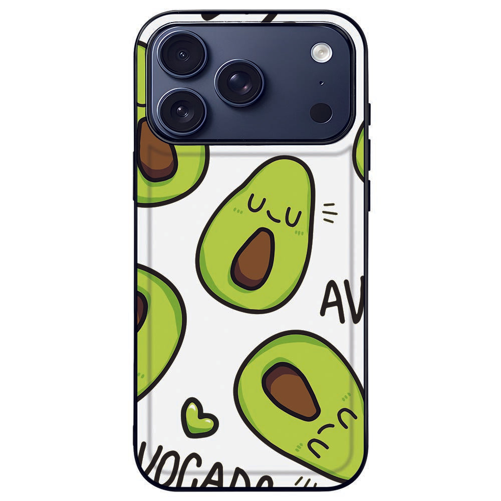 Apple iPhone 17 Pro Beschermhoes Avocado Singing achterkant