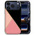 iPhone 17 Pro Back Cover Black Pink Shapes achterkant zwart roze vormen