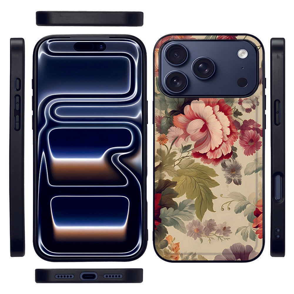 iPhone 17 Pro Telefoonhoesje Bloemen bloemen design achterkant