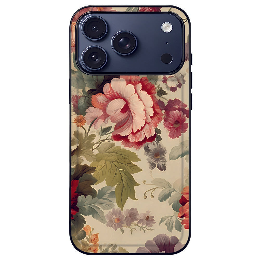iPhone 17 Pro Telefoonhoesje Bloemen bloemendesign achterkant