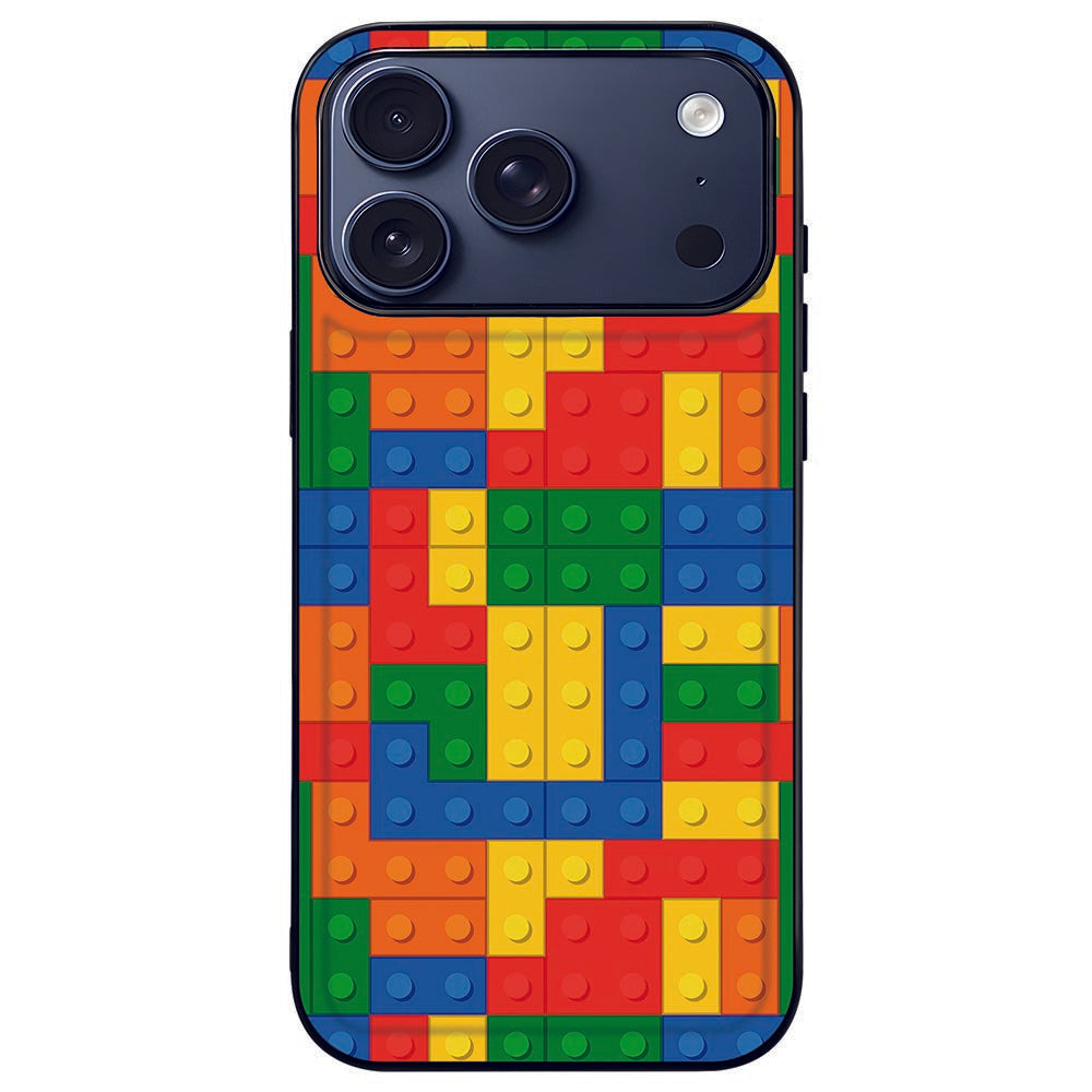 iPhone 17 Pro Beschermhoes Blokken Blokken achterkant