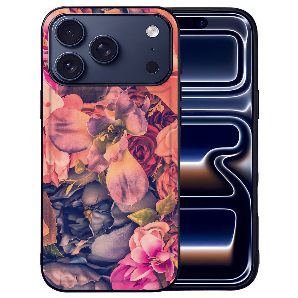 Bosje Bloemen Beschermhoes iPhone 17 Pro bloemen motief voorzijde